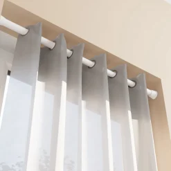 Hot GoodHome Tringle à rideaux extensible Anafi blanc mat L.60/90cm