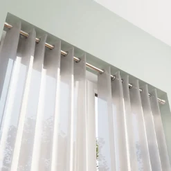 New GoodHome Tringle à rideaux extensible Athens effet nickel gris satin L.120/210cm
