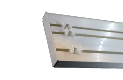 Tringle déco Rail PVC 3 voies avec profil de décoration blanc 200cm* Rail À Rideaux