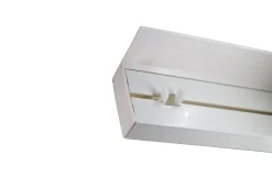 New Tringle déco Rail PVC avec profil de décoration blanc 120cm