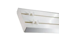 Tringle déco Rail PVC blanc 2 voies de 120cm* Rail À Rideaux