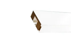 Tringle déco Rail PVC blanc 1 voie de 150cm* Rail À Rideaux