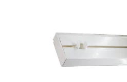 Tringle déco Rail PVC blanc 1 voie de 120cm