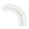 Tringle déco Retour droite 1 voie 130x130mm pour rail PVC* Rail À Rideaux