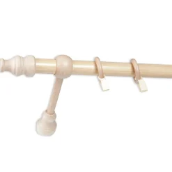 Monmobilierdesign Tringle En Bois diam 28 Mm Pin Simple 120 Cm* Tringle À Rideau À Composer