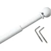 Secodir Tringle Extensible Boule diamètre 8 mm - 40 à 70 cm* Barre De Rideau Pour Vitrage