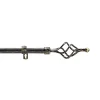Douceur D'Intérieur Tringle extensible en kit patiné (120-210 cm - Noir)* Barre À Rideau Extensible