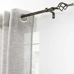 Douceur D'Intérieur Tringle extensible en kit patiné (120-210 cm - Noir)* Barre À Rideau Extensible