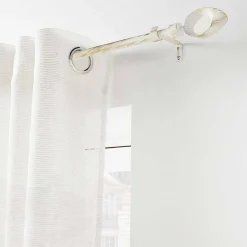 Douceur D'Intérieur Tringle extensible en kit patiné or (120-210 cm - Blanc)* Barre À Rideau Extensible