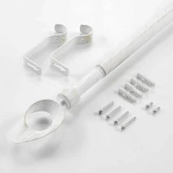 Douceur D'Intérieur Tringle extensible en kit patiné or (120-210 cm - Blanc)* Barre À Rideau Extensible