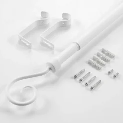 Douceur D'Intérieur Tringle extensible en kit (120x210 - Blanc)* Barre À Rideau Extensible