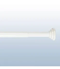 Douceur D'Intérieur Tringle extensible entre 2 murs sans percage blanc - 90 à 140 cm - Blanc* Barre À Rideau Extensible