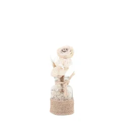 Sale Ornami Vase avec fleurs séchées style bohème 25cm