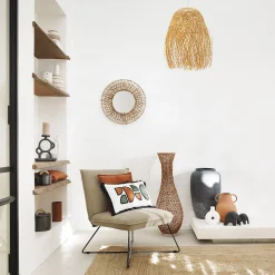 Atmosphera Créateur D'Intérieur Vase Avi en céramique H20cm marron caramel - Atmosphera* Vase Décoratif