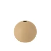 Outlet J-Line Vase boule en céramique beige D18cm