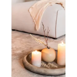 Outlet J-Line Vase boule en céramique beige D18cm