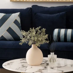 Sale Atmosphera Créateur D'Intérieur Vase céramique Rily beige H18cm - Atmosphera