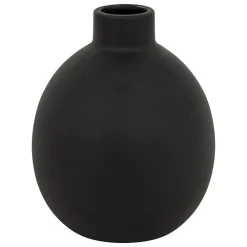 Online Atmosphera Créateur D'Intérieur Vase céramique Rily noir H18cm - Atmosphera