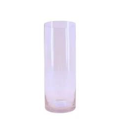 Ornami Vase cylindrique en verre transparent 15x40cm* Vase Décoratif