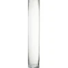 Online J-Line Vase cylindrique en verre transparent 10x10x61 cm
