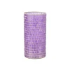 Discount J-Line Vase cylindrique mosaiques en verre mauve 15x15x29 cm