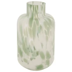 Sale Atmosphera Créateur D'Intérieur Vase Déco en Verre "Arvo" 21cm Vert