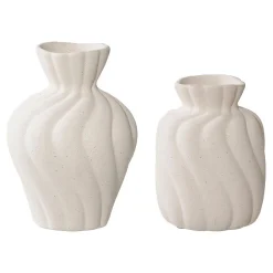 Seven Design Vase Décoratif Varese, Blanc, Céramique, 11x10,5x15 cm,* Vase Décoratif
