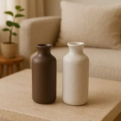 Ornami Vase en céramique 20cm - Rubis* Vase Décoratif