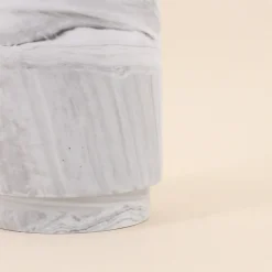 Ornami Vase en céramique effet marbre blanc 15cm* Vase Décoratif