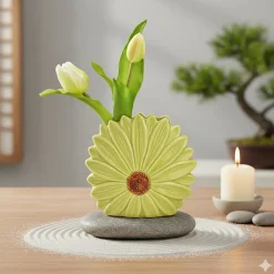 Sale Eden Vase en forme de fleur design et moderne