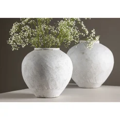 Venture Home Vase en grès Globe 14x25x23 cm - Type: Vase & soliflore* Vase Décoratif