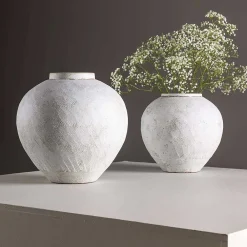 Venture Home Vase en grès Globe 13x28x29 cm - Type: Vase & soliflore