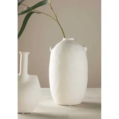 Outlet Venture Home Vase en grès Madi Blanc cassé - Type: Vase & soliflore
