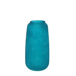 Ornami Vase en verre strié 30x15cm, Tanis* Vase Décoratif