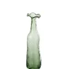 Outlet J-Line Vase en verre vert 9.5x9.5x33 cm