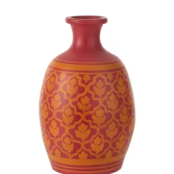 Discount J-Line Vase fleurs en poterie rose 27x27x43 cm