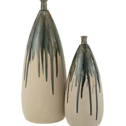 Discount J-Line Vase haut peint en céramique 27x27x73 cm