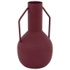 Outlet Atmosphera Créateur D'Intérieur Vase métal Sylvain rouge rubis H20cm - Atmosphera