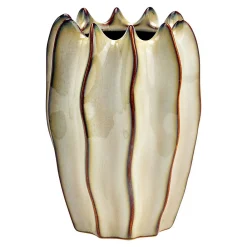 Hot Eden Vase ondulée Design beige design et moderne