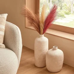 Online Atmosphera Créateur D'Intérieur Vase Romia beige H31cm - Atmosphera