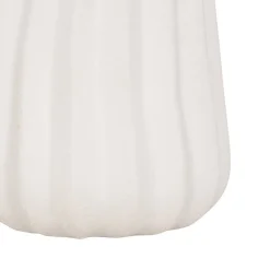 Sale Atmosphera Créateur D'Intérieur Vase strié Fernan céramique blanc H30cm - Atmosphera