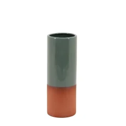 Ornami Vase tube en céramique bicolore 25cm* Vase Décoratif