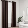 Vidaxl Rideaux occultants Aspect lin avec œillets 2pcs Taupe 140x245cm* Rideau|Rideau Occultant