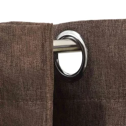 Vidaxl Rideaux occultants Aspect lin avec œillets 2pcs Taupe 140x245cm* Rideau|Rideau Occultant