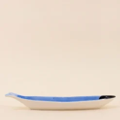 Clearance Bazardeluxe Vide poche en céramique poisson bleu 30cm
