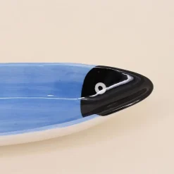 Clearance Bazardeluxe Vide poche en céramique poisson bleu 30cm