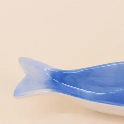 Clearance Bazardeluxe Vide poche en céramique poisson bleu 30cm