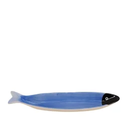 Clearance Bazardeluxe Vide poche en céramique poisson bleu 30cm