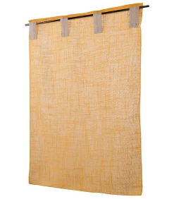 Discount Linder Vitrages Passants à la paire "Veronica" - 68x160cm - Moutarde