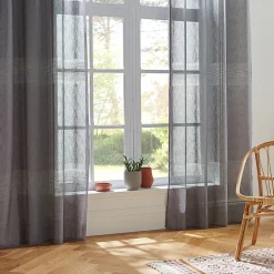 Atmosphera Créateur D'Intérieur Voilage - gris - 140x240 cm - Atmosphera* Voilage